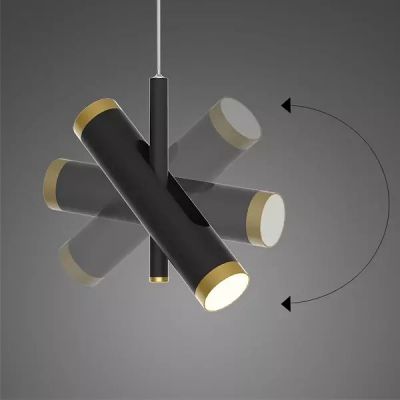 Lampa wisząca 6x3 W czarna LA062CL3black Altavola Design Lunette