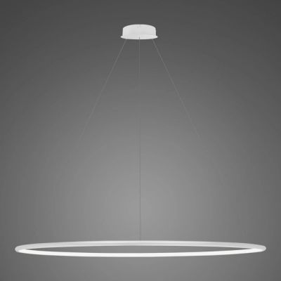 Lampa wisząca 1x57 W biała LA073P150in3kwhitedimm Altavola Design Ledowe Okręgi