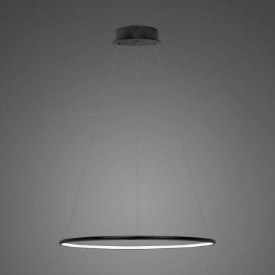 Lampa wisząca 1x15 W czarna LA073P40in3kblackdimm Altavola Design Ledowe Okręgi