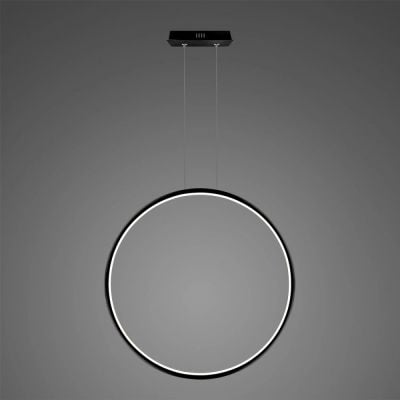 Lampa wisząca 1x38 W czarna LA073X100in3kblack Altavola Design Ledowe Okręgi