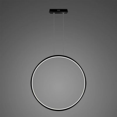 Lampa wisząca 1x38 W czarna LA073X100in4kblack Altavola Design Ledowe Okręgi