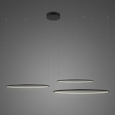 Lampa wisząca LA075CO3100in3kblackdimm Altavola Design Ledowe Okręgi