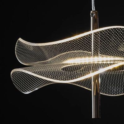 Lampa wisząca 1x6 W przezroczysta-różowe złoto LA102P3000K Altavola Design Mariposa