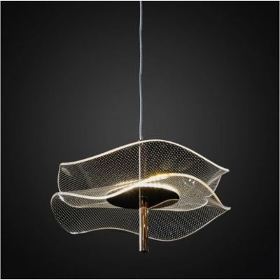 Lampa wisząca 1x6 W przezroczysta-różowe złoto LA102P3000K Altavola Design Mariposa