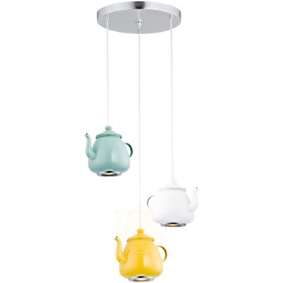 Lampa wisząca 3x5 W biała 1326 Argon Jamajka