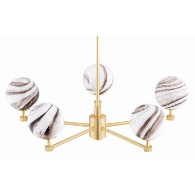 Lampa wisząca 5x7 W mosiądz 2179 Argon Aruba