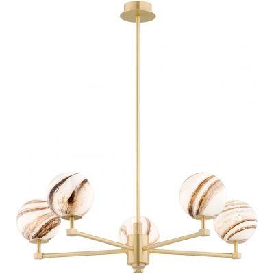 Lampa wisząca 5x7 W mosiądz 2179 Argon Aruba