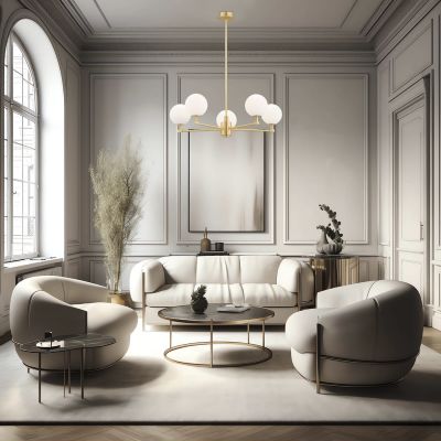 Lampa wisząca 5x7 W biała 2184 Argon Paloma