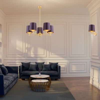 Lampa wisząca 5x15 W mosiądz 2188 Argon Princeton