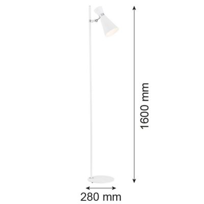 Lampa stojąca 1x15 W biała 3891 Argon Lukka