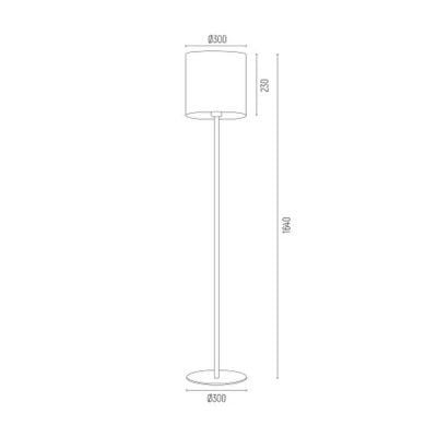 Lampa stojąca 1x15 W biała 4082 Argon Hilary