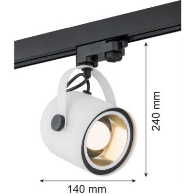 Lampa do szynoprzewodów 1x15 W biały 4309 Argon Net