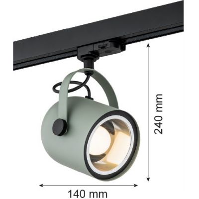 Lampa do szynoprzewodów 1x15 W czarny 4310 Argon Net