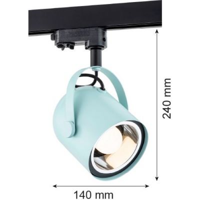 Lampa do szynoprzewodów 1x15 W czarny 4747 Argon Net Plus