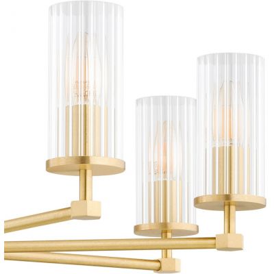 Lampa wisząca powyżej 6x7 W mosiądz-przezroczysta 5066 Argon Hampton