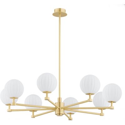 Lampa wisząca powyżej 6x7 W biała-mosiądz 5068 Argon Paloma