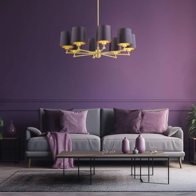 Lampa wisząca powyżej 6x15 W mosiądz-fioletowa 5072 Argon Princeton