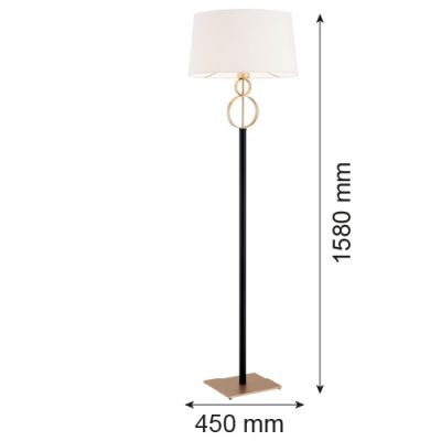 Lampa stojąca 1x15 W biała 8309 Argon Perseo
