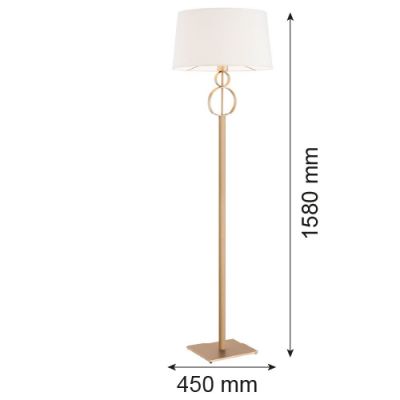 Lampa stojąca biała 8374 Argon Perseo