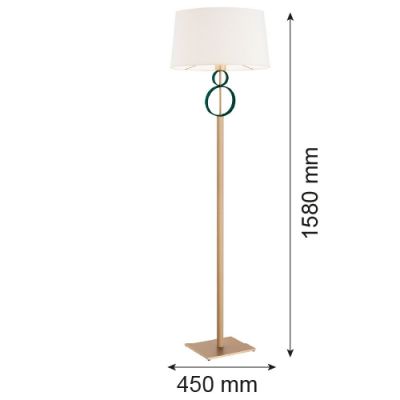 Lampa stojąca 1x15 W biała 8375 Argon Perseo