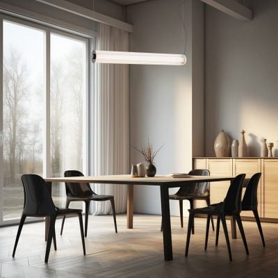 Lampa wisząca 1x90 W przezroczysta-tytan 8625 Argon Hampton