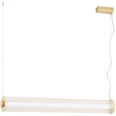 Lampa wisząca 1x60 W mosiądz-przezroczysta 8627 Argon Hampton