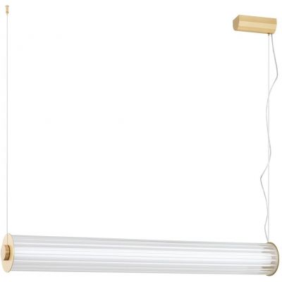 Lampa wisząca 1x60 W mosiądz-przezroczysta 8627 Argon Hampton