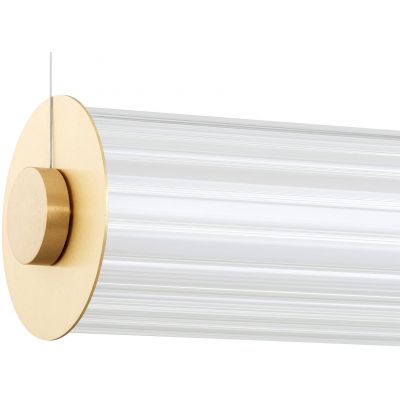 Lampa wisząca 1x60 W mosiądz-przezroczysta 8627 Argon Hampton