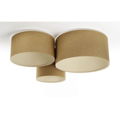 Lampa podsufitowa 3x60 W brązowa 080066 BPS Koncept Boho Ellegant
