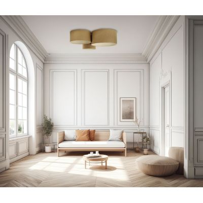 Lampa podsufitowa 3x60 W brązowa 080066 BPS Koncept Boho Ellegant