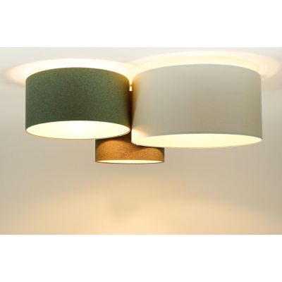 Lampa podsufitowa 3x60 W zielona 080070 BPS Koncept Boho Ellegant