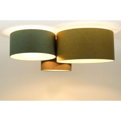 Lampa podsufitowa 3x60 W zielona 080071 BPS Koncept Boho Ellegant