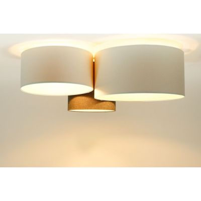 Lampa podsufitowa 3x60 W brązowa 080078 BPS Koncept Boho Ellegant