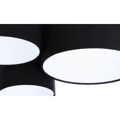 Plafon 3x60 W biały-czarny 080007 BPS Koncept Plafoniady