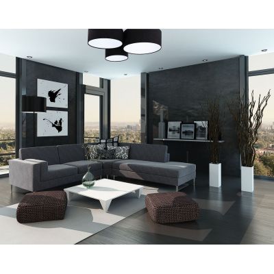 Plafon 3x60 W biały-czarny 080007 BPS Koncept Plafoniady