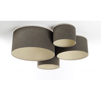 Lampa podsufitowa 4x60 W grafitowa 084068 BPS Koncept Boho Ellegant