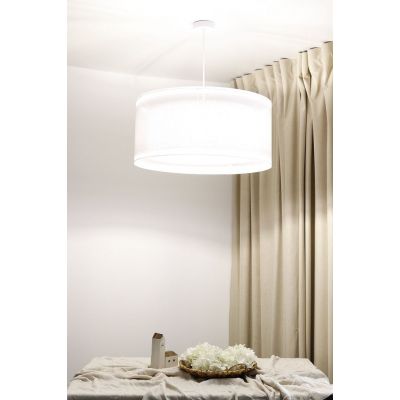 Lampa wisząca 1x60 W biała 0MGO00250 BPS Koncept Duo len light