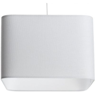 Lampa wisząca 1x60 W biała KW00840W25 BPS Koncept Kwadro len light