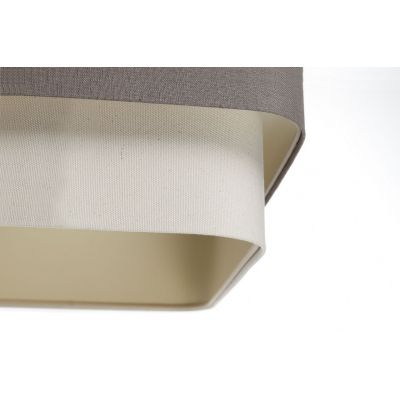 Lampa wisząca 1x60 W szary/popielaty-kremowa-beżowa KWD003 BPS Koncept Kwadro duo