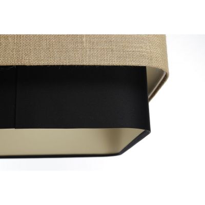 Lampa wisząca 1x60 W czarna-beżowa KWD005 BPS Koncept Kwadro duo