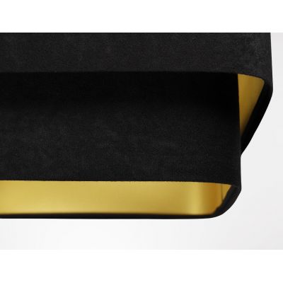 Lampa wisząca 1x60 W czarna-złota KWD019 BPS Koncept Kwadro Duo Sue