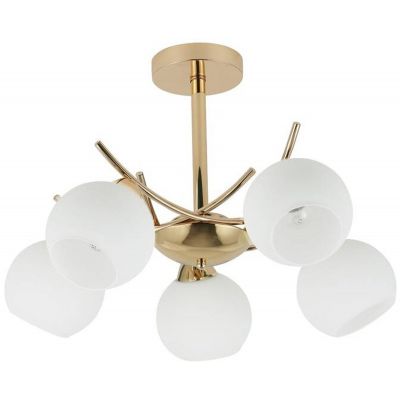 Lampa podsufitowa 5x40 W biała-złota 3537497 Candellux Amos
