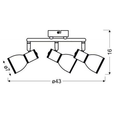 Lampa podsufitowa 9863380 Candellux Fido