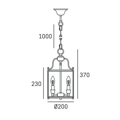 Lampa wisząca P03427CH CosmoLight New York