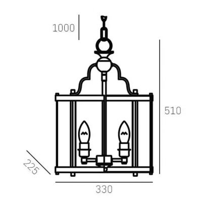Lampa wisząca P03943CH CosmoLight New York