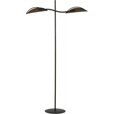 Lampa stojąca 2x10 W czarna-złota 1106LP2 Emibig Lotus