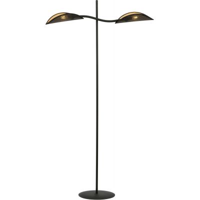 Lampa stojąca 2x10 W czarna-złota 1106LP2 Emibig Lotus