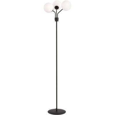 Lampa stojąca 3x10 W czarna-opal 1138LP3 Emibig Nova