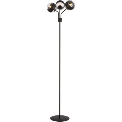 Lampa stojąca 3x10 W czarna-przezroczysta 1139LP3 Emibig Nova Stripe