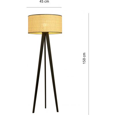 Lampa stojąca 1x15 W czarna-beżowa 1149LP1 Emibig Aston